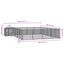 vidaXL Perrera de exterior con toldo acero galvanizado plata 10x6x2,5m, , large indicador imagen numero 12